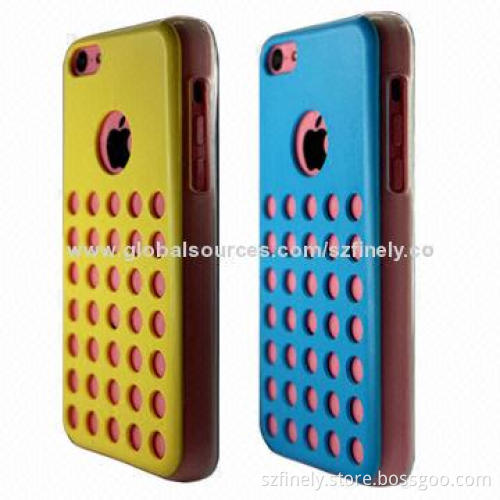 PC + TPU Case for iPhone 5C, Double Injection, Matte Finished, Simple and Fashionable
